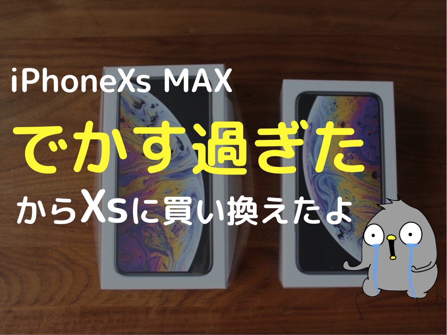 Iphonexs Max でかすぎ て手が痛くなるからxsに買い換えたよ デイリーもち Com